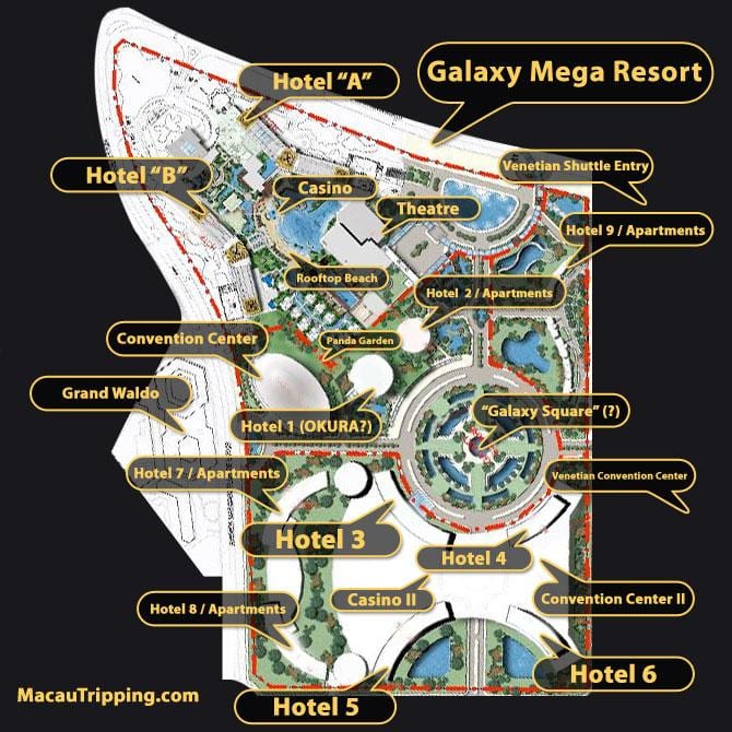 galaxy Macau קומה מפה