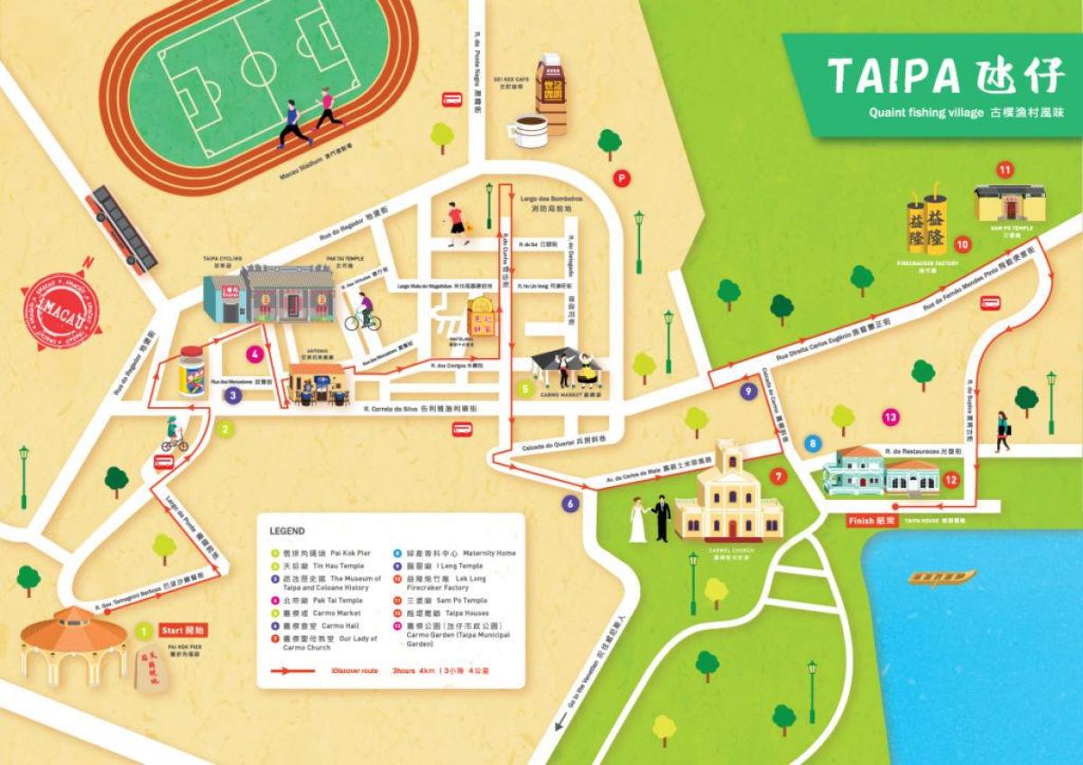 מפה של taipa הכפר מפה