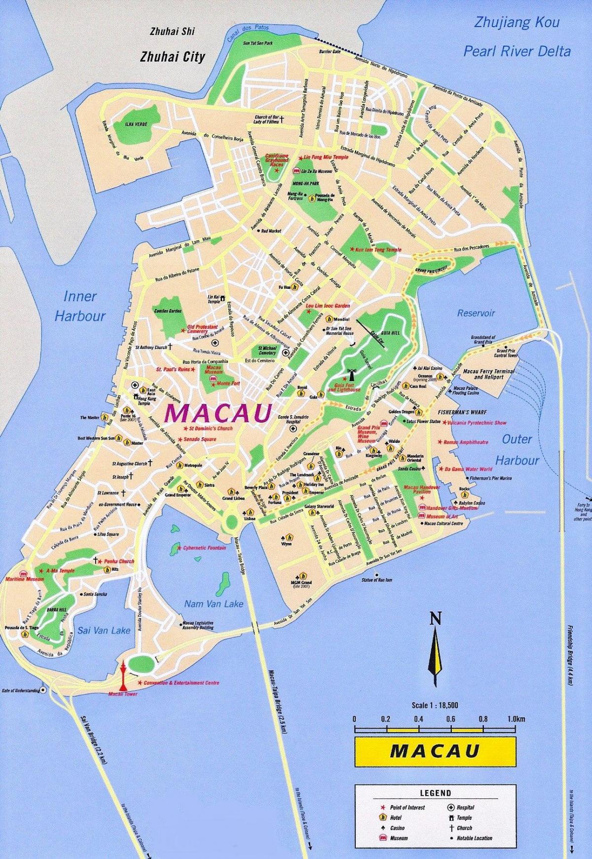 מקאו Macau מפה