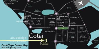 מפה של cotai מקאו